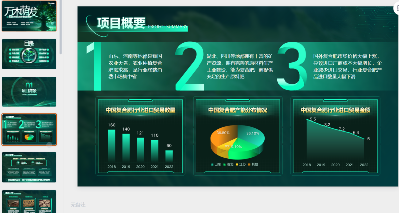 绿色科技感-星光PPT模板 一个PPT模板免费下载的网站